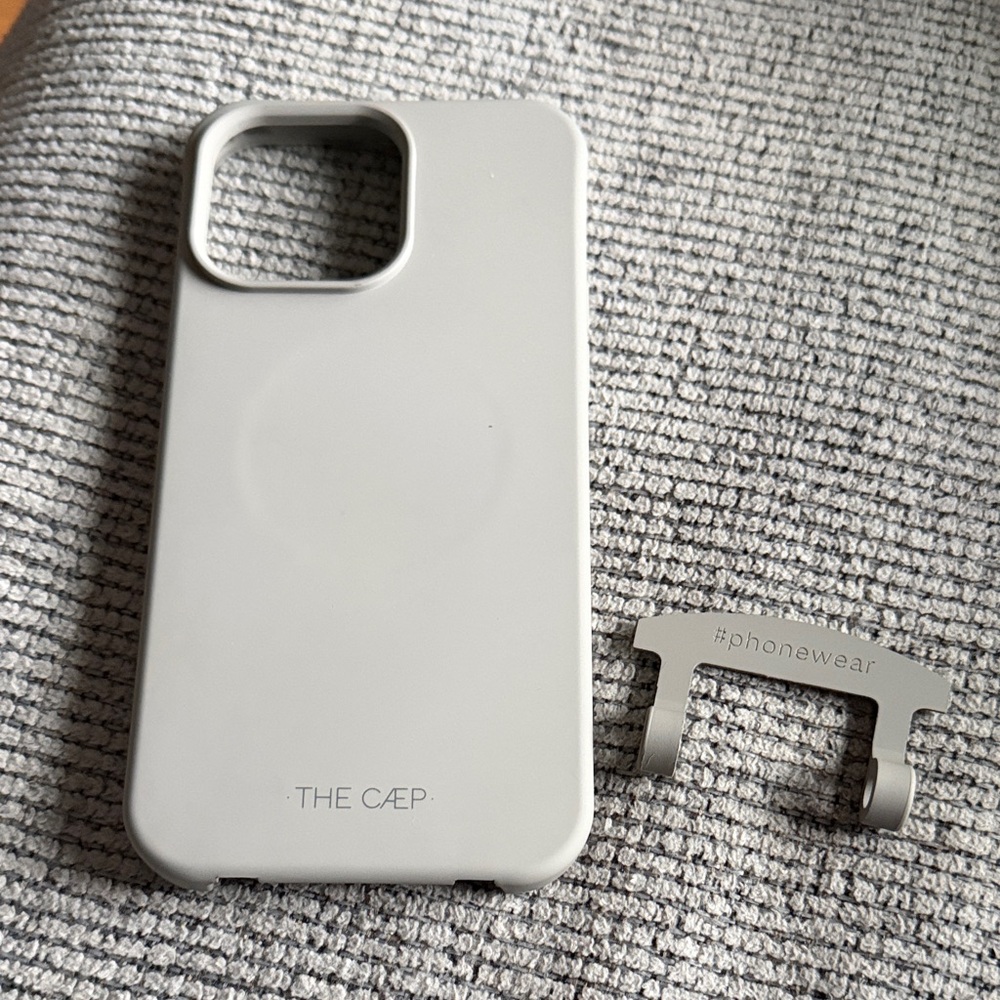 The Caep Gray Phone Case with hook